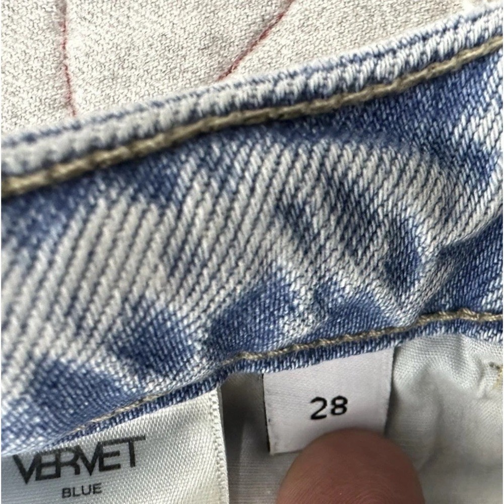 Vervet High Rise Wide Leg Straight Cut Jeans Light Wash / Women's 28‎ - Picture 6 of 9